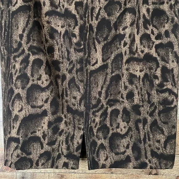 Lafayette 148 New York leopard print wool pencil skirt Size 0 - Picture 5 of 8